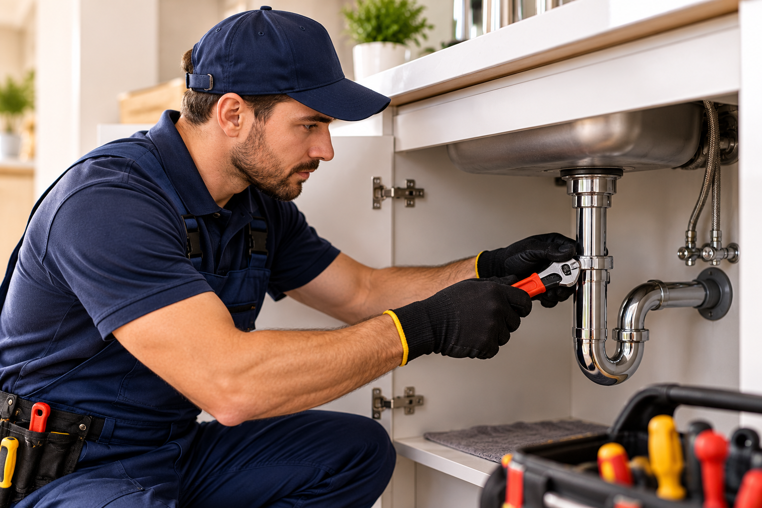 Modern kitchen plumbing